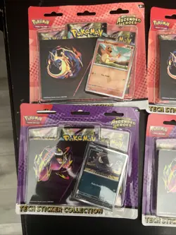 Pokemon Ascended Heroes Tech Sticker Collection Sealed! (LOT Of 4) - Image 2