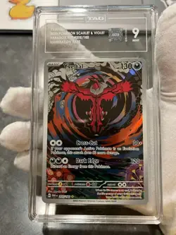 Pokemon TCG Yveltal 205/1872 Paradox Rift Illustration Rare Tag 9 Mint - Image 3