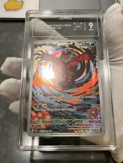 Pokemon TCG Yveltal 205/1872 Paradox Rift Illustration Rare Tag 9 Mint - Image 4