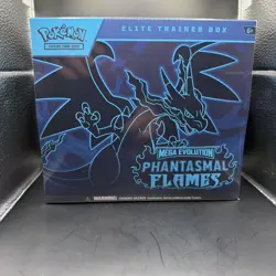 Pokemon TCG Mega Evolution Phantasmal Flames ETB Elite Trainer Box - Image 1