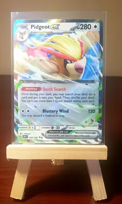 🪶 Pokemon TCG 🪶 Pidgeot ex #164/197 | SV03: Obsidian Flames | Pack Fresh NM - Image 1