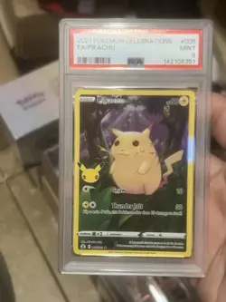2021 Pokemon Celebrations 005/025 FA Pikachu PSA 9 - Image 1