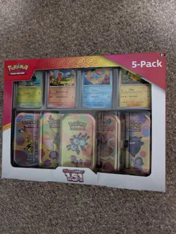 Pokemon Scarlet & Violet 151 Mini Tin 5-Pack Box Booster Exclusive - Image 1