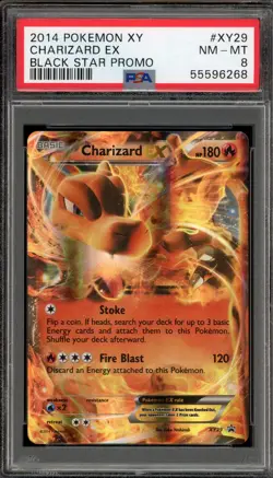 Pokemon Charizard EX Black Star Holo Promo XY29 PSA 8 - Image 1
