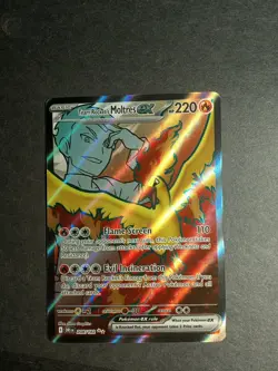 Pokemon Destined Rivals - Team Rocket’s Moltres Ex 208/182 - Ultra Rare Full Art - Image 1
