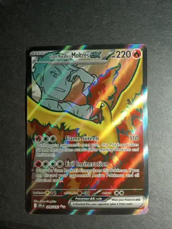 Pokemon Destined Rivals - Team Rocket’s Moltres Ex 208/182 - Ultra Rare Full Art - Image 2