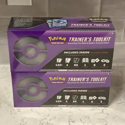 2x Pokemon TCG: Trainer's Toolkits 2022 New Sealed Boxes Trainer Kits 820650850455 - Image 1