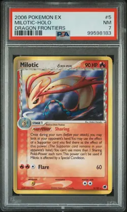 Milotic Holo 5/101 Dragon Frontiers Holo Rare Pokemon PSA 7 *183 - Image 1