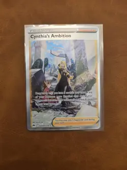 Pokemon Cynthia's Ambition GG60/GG70 Crown Zenith Full Art Holo Ultra Rare Engl… - Image 1