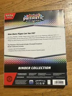 Prismatic Evolutions Binder Collection NEW FACTORY SEALED Pokemon TCG - Image 2