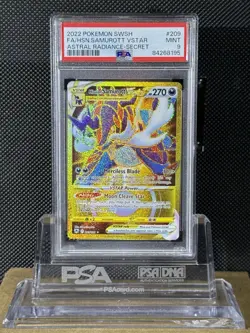 2022 POKEMON SWSW ASTRAL RADIANCE 209 FULL ART/HISUIAN SAMUROTT VSTAR PSA 9 - Image 4
