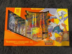 Pokemon Reshiram & Charizard GX Tag Team Premium Collection Box New Sealed - Image 1