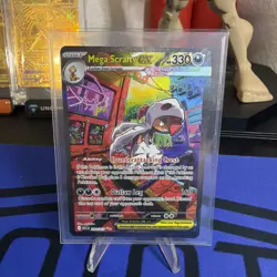 Mega Scrafty ex - 285/217 Special Illustration Rare Ascended Heroes NM Pokemon - Image 1
