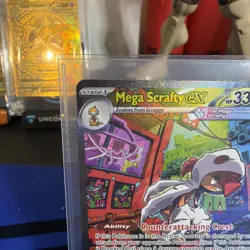 Mega Scrafty ex - 285/217 Special Illustration Rare Ascended Heroes NM Pokemon - Image 2