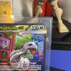 Mega Scrafty ex - 285/217 Special Illustration Rare Ascended Heroes NM Pokemon - Image 3