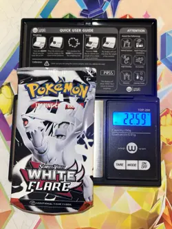 Very Heavy! 22.59g Pokemon TCG SV10.5 White Flare Booster Pack Sealed! - Image 1