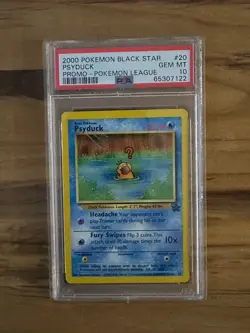 Pokemon League BLACK STAR PSYDUCK PROMO #20 PSA 10 Cert # 65307122 - Image 3