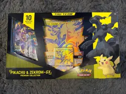 Nintendo Pokemon TCG Pikachu and Zekrom-GX Tag Team Premium Collection 820650809910 - Image 1