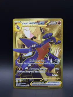 Pokemon TCG Destined Rivals Cynthia's Garchomp EX 241/182 Secret Rare - Image 1