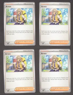 x4 Arven 166/198 - Scarlet & Violet - Pokemon TCG - Playset - Image 1