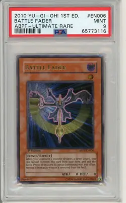 Battle Fader ABPF-EN006 1st Edition Ultimate Rare Yugioh PSA 9 *116 - Image 1