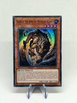 Gazelle the King of Mythical Claws DUNE-EN003 Super Rare 1st Edition NM YuGiOh - Image 1