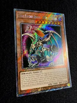 YUGIOH • CHAOS EMPEROR DRAGON • PLATINUM SECRET RARE • RA03-EN133 • 1st ED • NM - Image 4