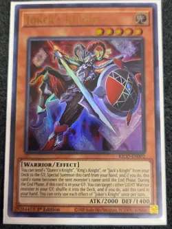 Yu-Gi-Oh! JOKER'S KNIGHT (KICO-EN002) 1st Edition Ultra Rare Pack Fresh - Image 1