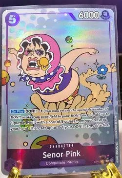 SENOR PINK - One Piece TCG OP10-067 - AA Alt Art Rare R - Royal Blood - Image 1