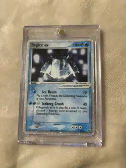 Pokemon Regice ex EX Emerald Holo Ultra Rare Card 98/106 100 HP 2005 - Image 1