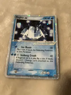 Pokemon Regice ex EX Emerald Holo Ultra Rare Card 98/106 100 HP 2005 - Image 5
