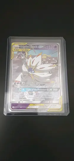 Pokemon TCG Solgaleo & Lunala GX Holo Card 75/236 Sun & Moon Cosmic Eclipse - Image 4