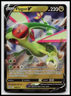 Flygon V 106/172 Ultra Rare SWSH09: Brilliant Stars Pokemon Card - Image 1
