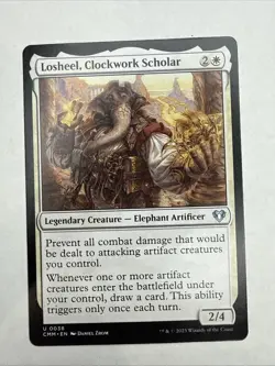 Losheel, Clockwork Scholar Commander Masters Regular Card LP #38 MTG CMM - Image 1