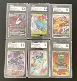 Pokemon Japanese TCG - CGC Graded 6 Card Lot (NM/Mint+ 8.5 - Gem Mint 10) - Image 1