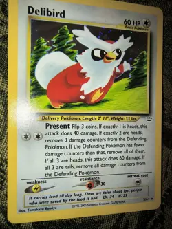 Pokemon Delibird Neo Revelation 05/64 Holo Rare Card 60 HP The Pokemon Company - Image 2