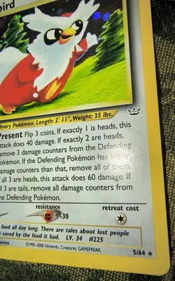 Pokemon Delibird Neo Revelation 05/64 Holo Rare Card 60 HP The Pokemon Company - Image 3