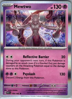 Mewtwo 150/165 Holo SV: Scarlet & Violet 151 - Pokemon Card - NM - Image 1
