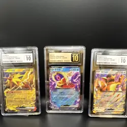 Pokemon 151 CGC Graded EX Holo Card Lot (3) Korean Zapdos Jynx Kangaskhan 2023 - Image 1