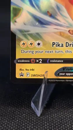 Pikachu V SWSH285 Promo Holo SWSH: Sword & Shield Promo Cards Pokemon - Image 4