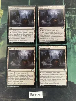 4x MTG Ghost Quarter - Commander 2014 (C14) (Playset) - Image 1