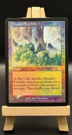Wooded Foothills: 2002 Magic the Gathering - Onslaught Foil - Image 1