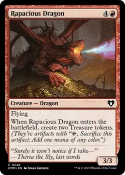 Rapacious Dragon 0248 - Regular - NM - Commander Masters MTG - Image 1