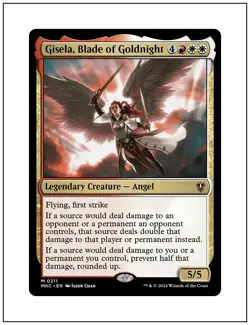 1x Gisela, Blade of Goldnight, Magic the Gathering, MTG NM - Image 1