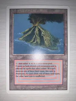 MTG: Revised Edition, Volcanic Island, Dual Land, NM! - Image 1