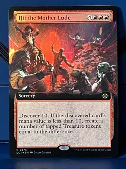 MTG Ixalan Hit the Mother Lode (Extended Art) Foil LCI NM - Image 1