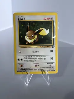 Eevee 55/82 Team Rocket Pokemon TCG 1999 LP - Image 1