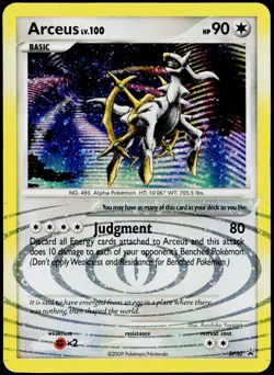 Arceus DP50 Promo DP Black Star Jumbo Promo Pokemon Moderately Played - Image 1