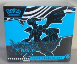 Factory Sealed Pokemon TCG Scarlet and Violet Black Bolt Elite Trainer Box - Image 1