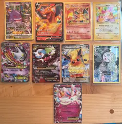 pokemon cards singles lot (9 cards shown) - Image 1
